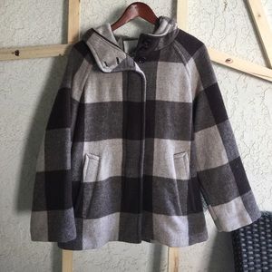 Like New COACH PLAID COAT