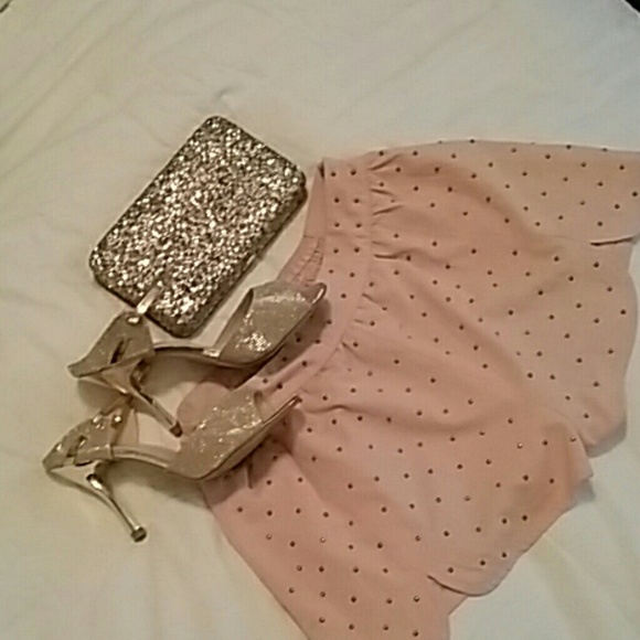 SOLD! Akira Black Label  Scalloped Dress Shorts