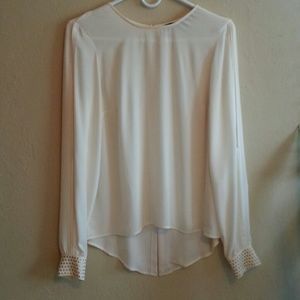 Zara blouse with gold studs and slits Zara blouse with gold studs and slits