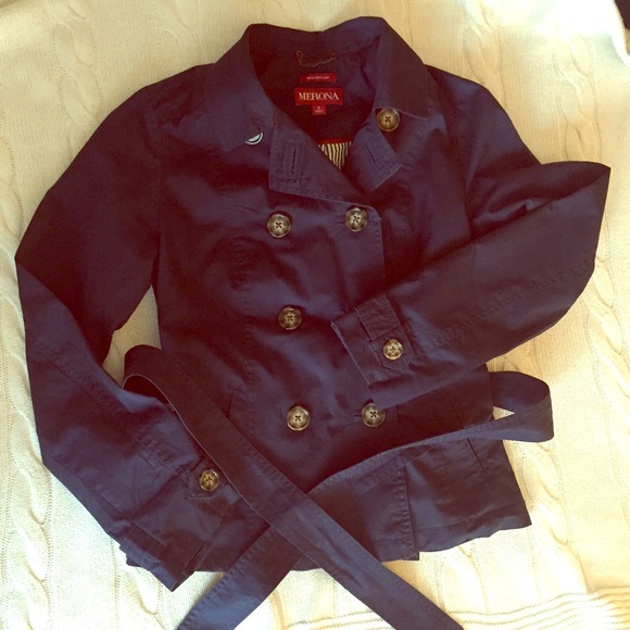 Merona short trench coat