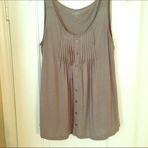 Grey sleeveless blouse