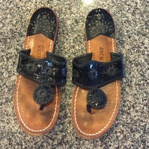 Black Patent Leather Jack Rogers