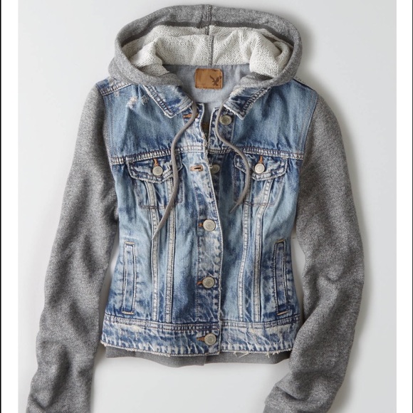 American Eagle Outfitters Tops - AE Jean Jacket Sweater