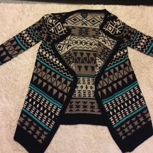 tribal thick cardigan
