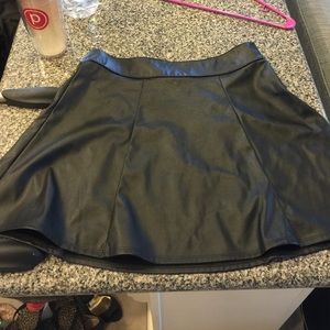 Faux Leather Skirt