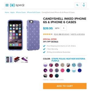 Speck Candy Shell STRIPE POLKA - PURPLE