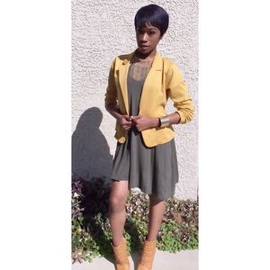 Dress (S) + Blazer (S) + Booties (7)