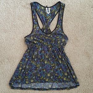 Paisley High Low Free People Tank