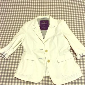 White, women's sports blazer