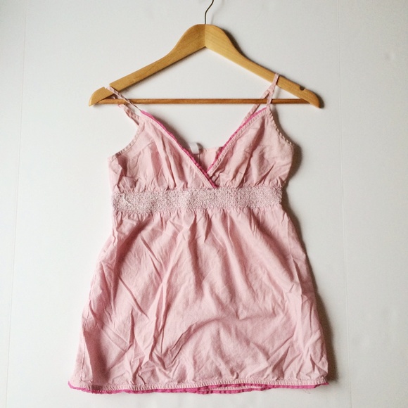 Xhilaration Pink Pin Strip Night Shirt
