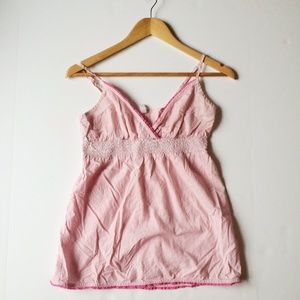 Xhilaration Pink Pin Strip Night Shirt