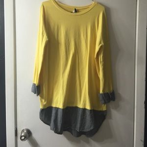 Canary yellow tunic