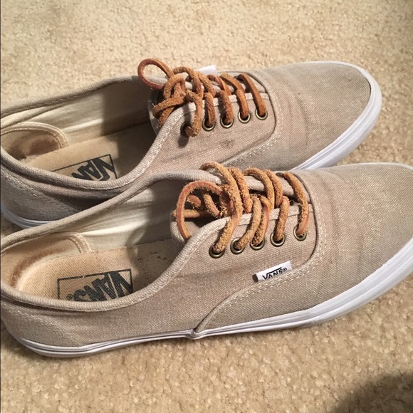 Tan Textured Vans