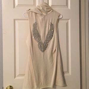 Twisted heart embellished vest