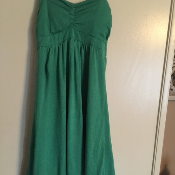 Green strapless dress...size is small
