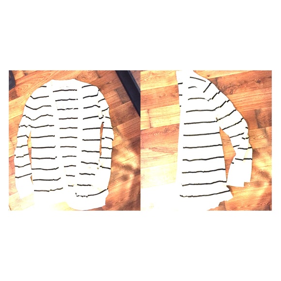 Black white stripe sweater