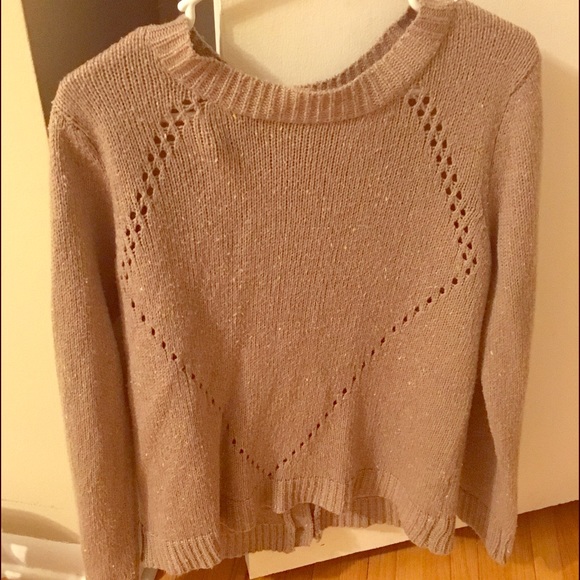Button down back sweater