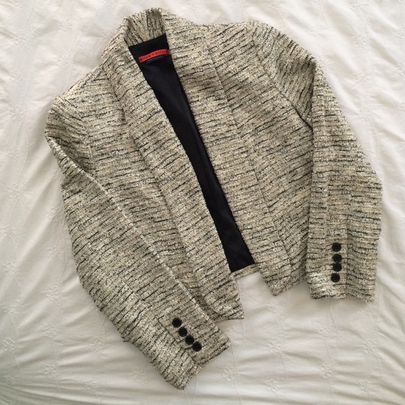 Alice & Olivia Sparkly Tweed Jacket