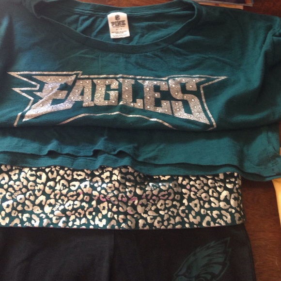Eagles yoga pants & crop top PINK Victorias Secret