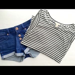 Pacsun Bullhead Denim High Rise Short