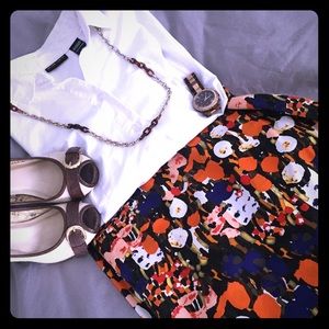 J.Crew floral pencil skirt