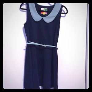 Modcloth navy dress - cute Peter Pan collar!