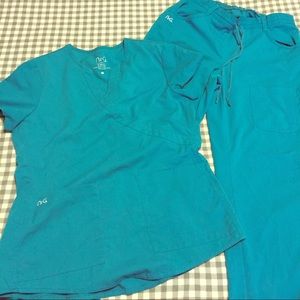NrG teal scrubs