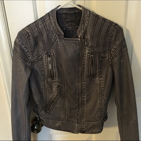 Faux leather jacket