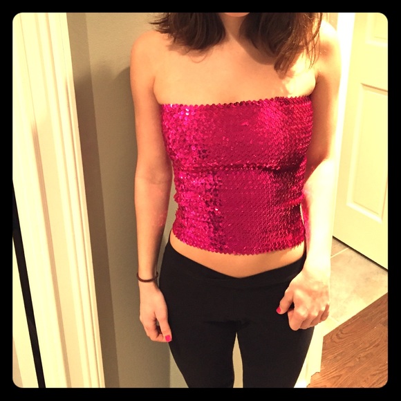 Sequin Tube Top