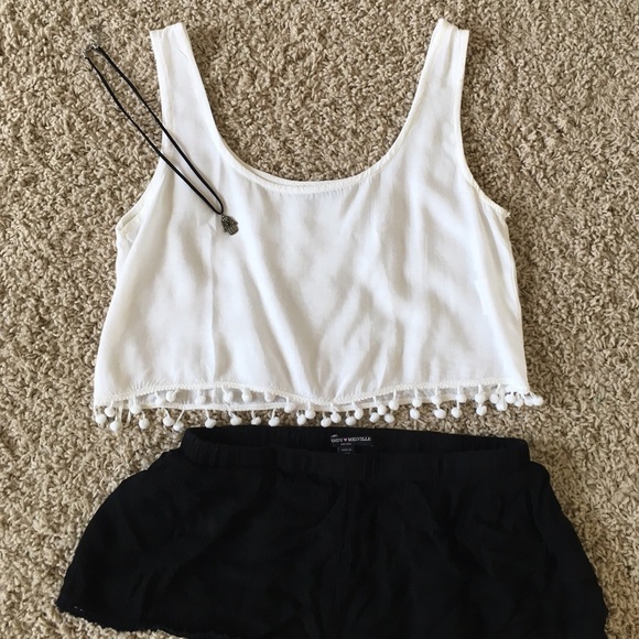 White Tobi Crop Top