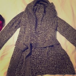 BCBG belted sweater