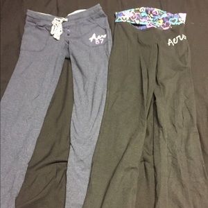 Two pair of Aeropostale yoga pants