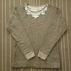 J. Crew Embellished Sweatshirt