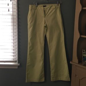 Pastel lime green Jcrew pants