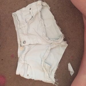 Brandy Melville light wash denim shorts