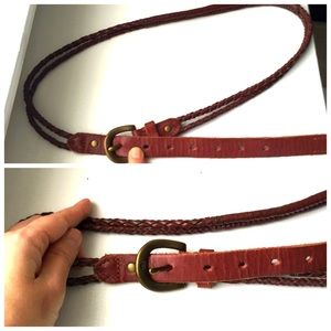 Leather belt