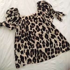 Nanette Lepore Leopard Blouse