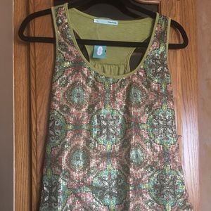 Sequined-Front Tank Top NWT