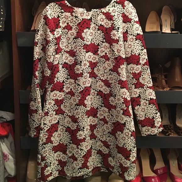 Zara Mini Long Sleeve Dress. Floral Print.