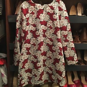 Zara Mini Long Sleeve Dress. Floral Print.