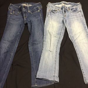 2 pair of American Eagle capris