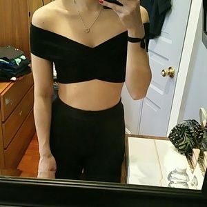 Criss cross crop top