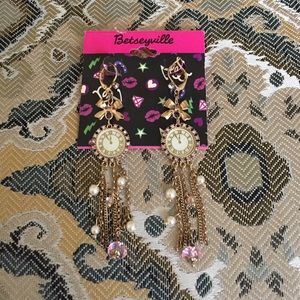 Betsy Johnson dangle earrings