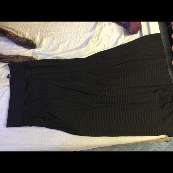 Black maxi skirt