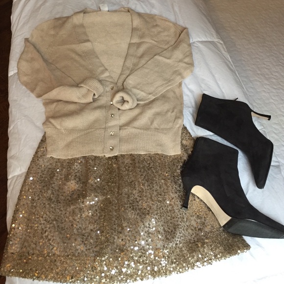 J. Crew Jewel Button Cardigan, Size M