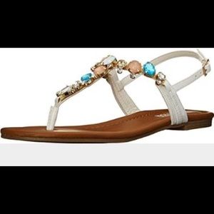 Kenneth Cole Drag Fire Jeweled Sandal 7.5