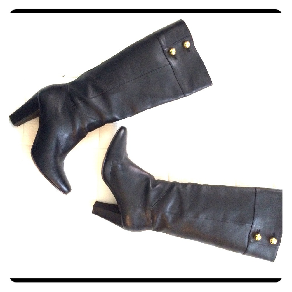 Kate Spade Black Leather Boots