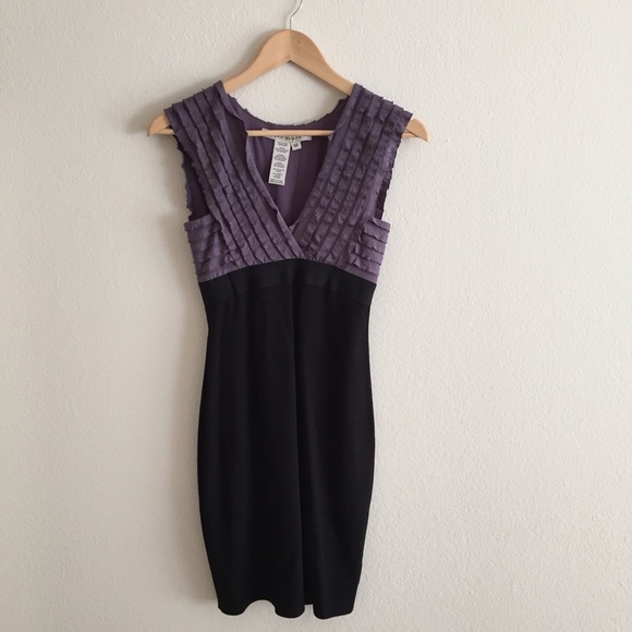 Max Studio purple ruffle dress - Picture 2 of 4