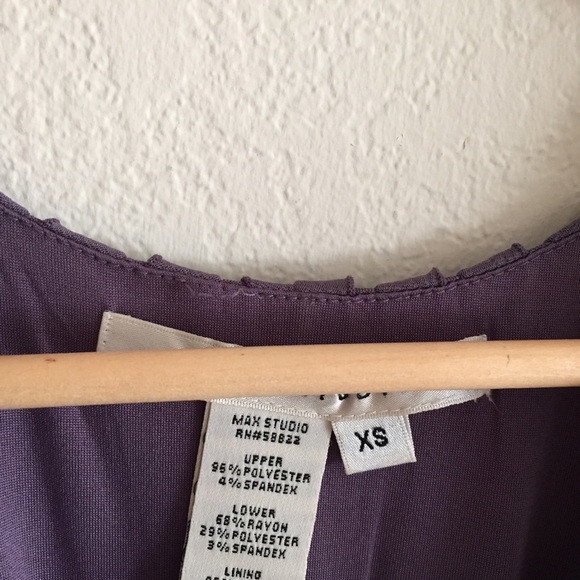 Max Studio purple ruffle dress - Picture 3 of 4