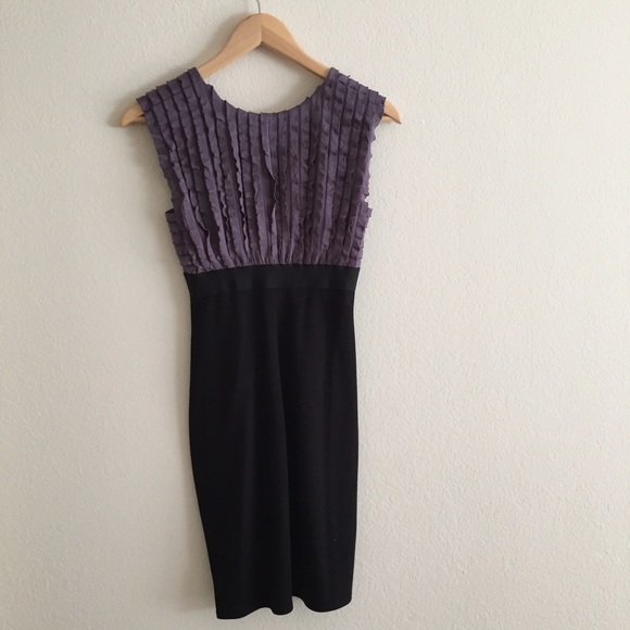 Max Studio purple ruffle dress - Picture 4 of 4